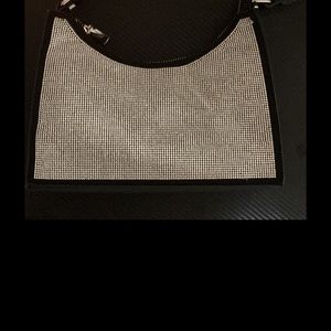 Black in silver purse